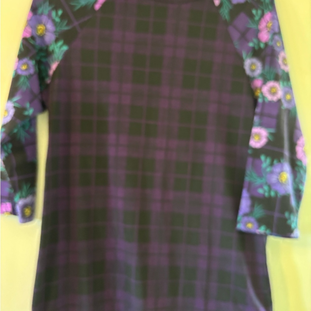 Ladies Mixed Print top